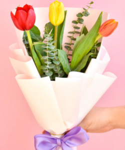 Ramo de 3 tulipanes premium