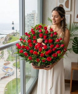 Corazón de Rosas y Abrazo de Oso